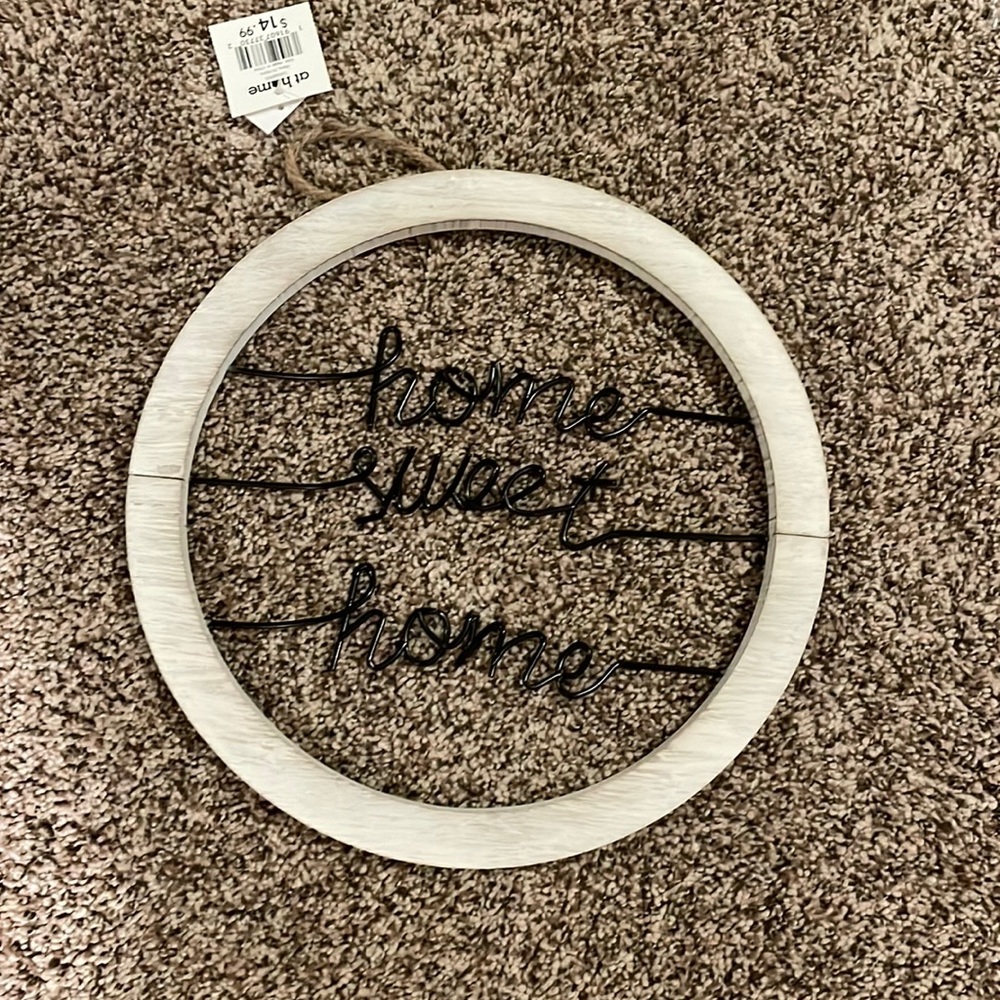 Home sweet home sign